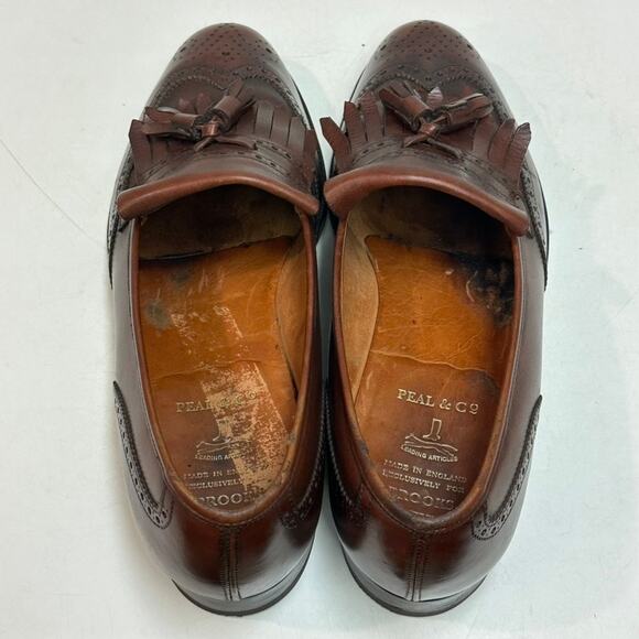 NEW HEELS Crockett & Jones x Brooks Brothers Tassel Loafer Wingtip England 9 C main image 13